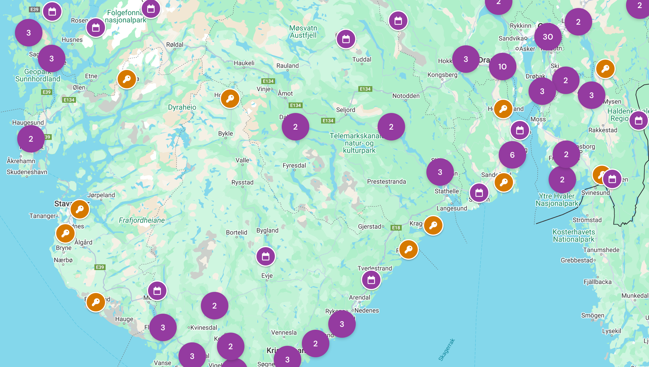 Alle har en BUA i nærheten